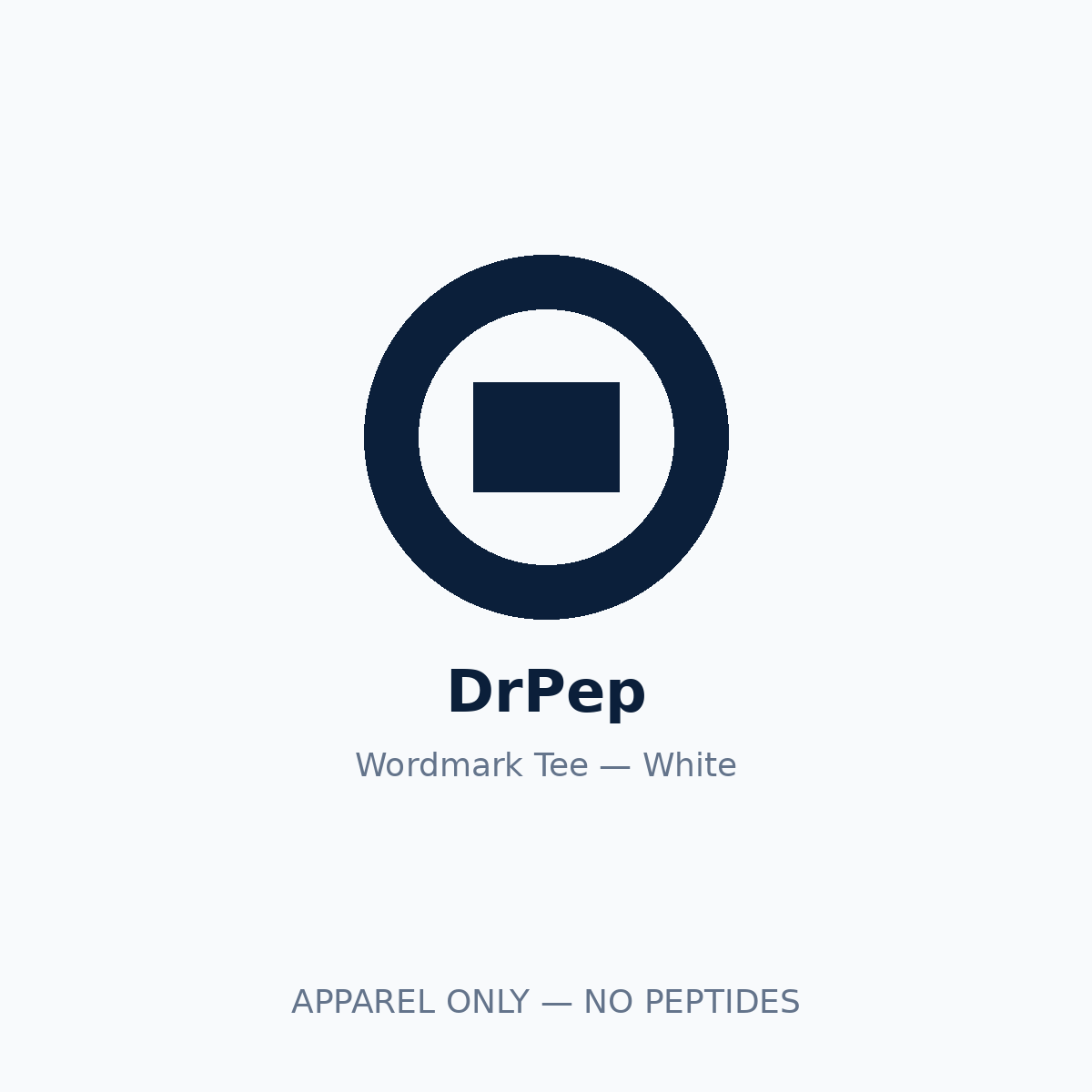DrPep Wordmark Tee — White